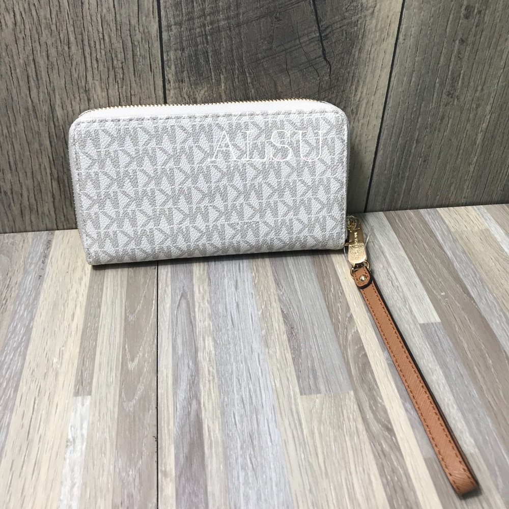 Michael Kors Flat MF Phone Case Wallet Vanilla W - Picture 2 of 4